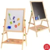 03534f65533ca0745885c3bf58c0eb8a.webp Wooden 2In1 Adjustable Black And White Board Double Sided Writing Board Toy Early Leaning Best Gift For Children