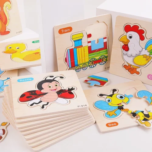 Fun Kid Mini wood puzzle educational toy