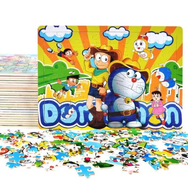 80 pieces wood kid mini jigsaw puzzle