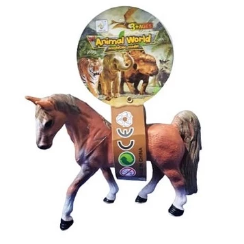 LOOK REAL HORSE ANIMAL PVC EDUCATION  SIMULATION MODEL FOR KID  MODEL KUDA