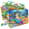 60 pieces wood kid mini jigsaw puzzle