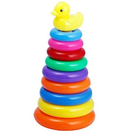 Plastic Rainbow Stacker Classic Toy  15 22 30 44 cm