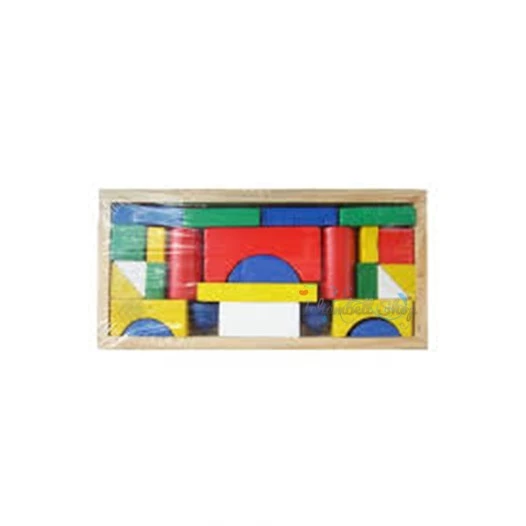LILONG TOYS wooden blocks education Toys with Tray  26 pieces
