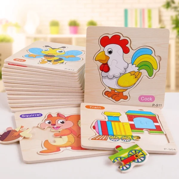Fun Kid Mini wood puzzle educational toy