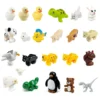 8ad385d4e1301282385a2eff085cc091.webp Classic Animal Building Blocks Toys Brick Collections Kids Present Forest Simulation Pig Dinosaur Lion Bunny