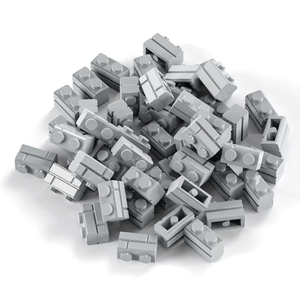 Wall Brick Modified 1x2 with Masonry Profile 98283 15533 Building Blocks Toys Kids Collection Souvenir Gift Pretend Play Decoration Boy Grill