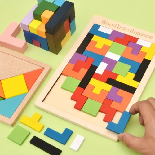 Tetris Wooden Blocks Puzzle Game for Kids