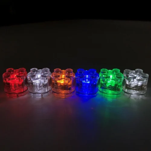 Small Particle Assembly Building Block Parts Flash Building Block DIY Double Flash LED Toys MOC