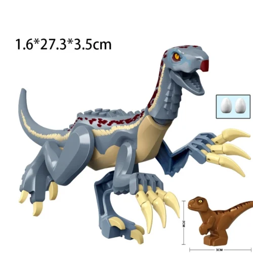 sg-11134201-22110-e89vofkhg8jve3.webp Jurassic Big Dinosaur Building Blocks Toys Park Compatible Major Brand Gifts Simulation Animal Rex Raptor