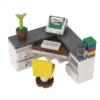 Computer Corner Desk Office Classic Building Blocks Toys Kids Collection Souvenir Gift Pretend Play Decoration Boy Girl City MOC