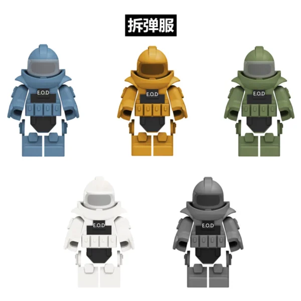 sg-11134201-7rdxn-ly09lpjtt7bc6b.webp MOC Explosion proof Clothing Solider Figures Accessories Bomb Disposal Suit Building Blocks EOD Special Forces Vest Equipment Model Mini Parts Bricks Toy